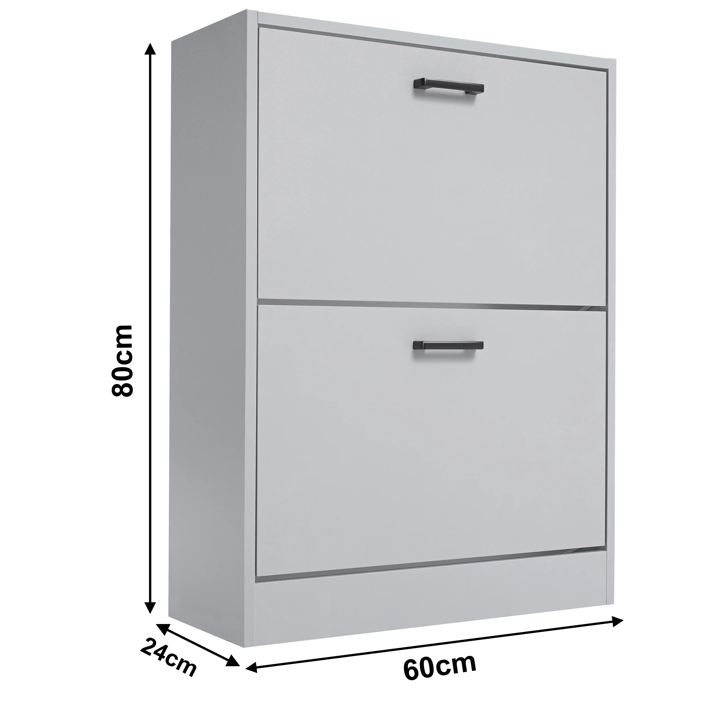 2 Door Slim Shoe Cabinet For Hallway | Small Shoe Storage