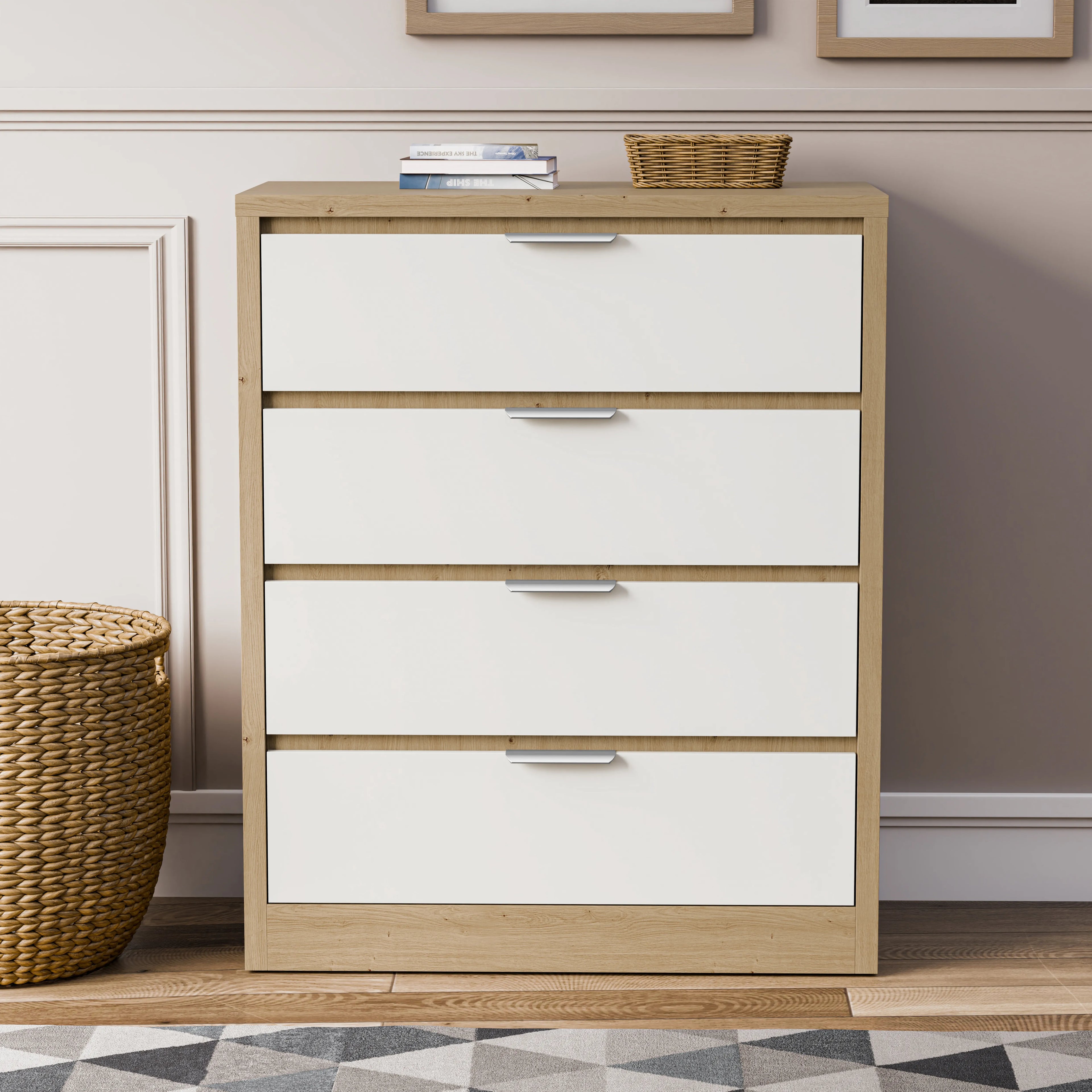 Skova 4 Drawer Chest of Drawers - Deep Chester Drawers