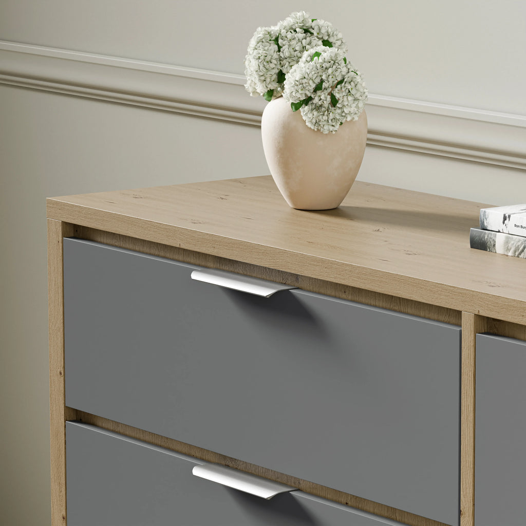 Skova Large 6 Chest of Drawers - Wide Bedroom Dresser