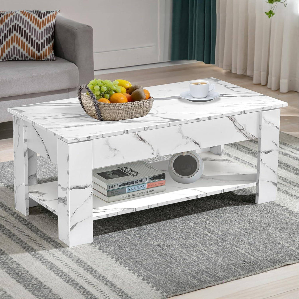 Lift Top Storage Coffee Table | Lift Up Modern Tea Table 120cm Wide