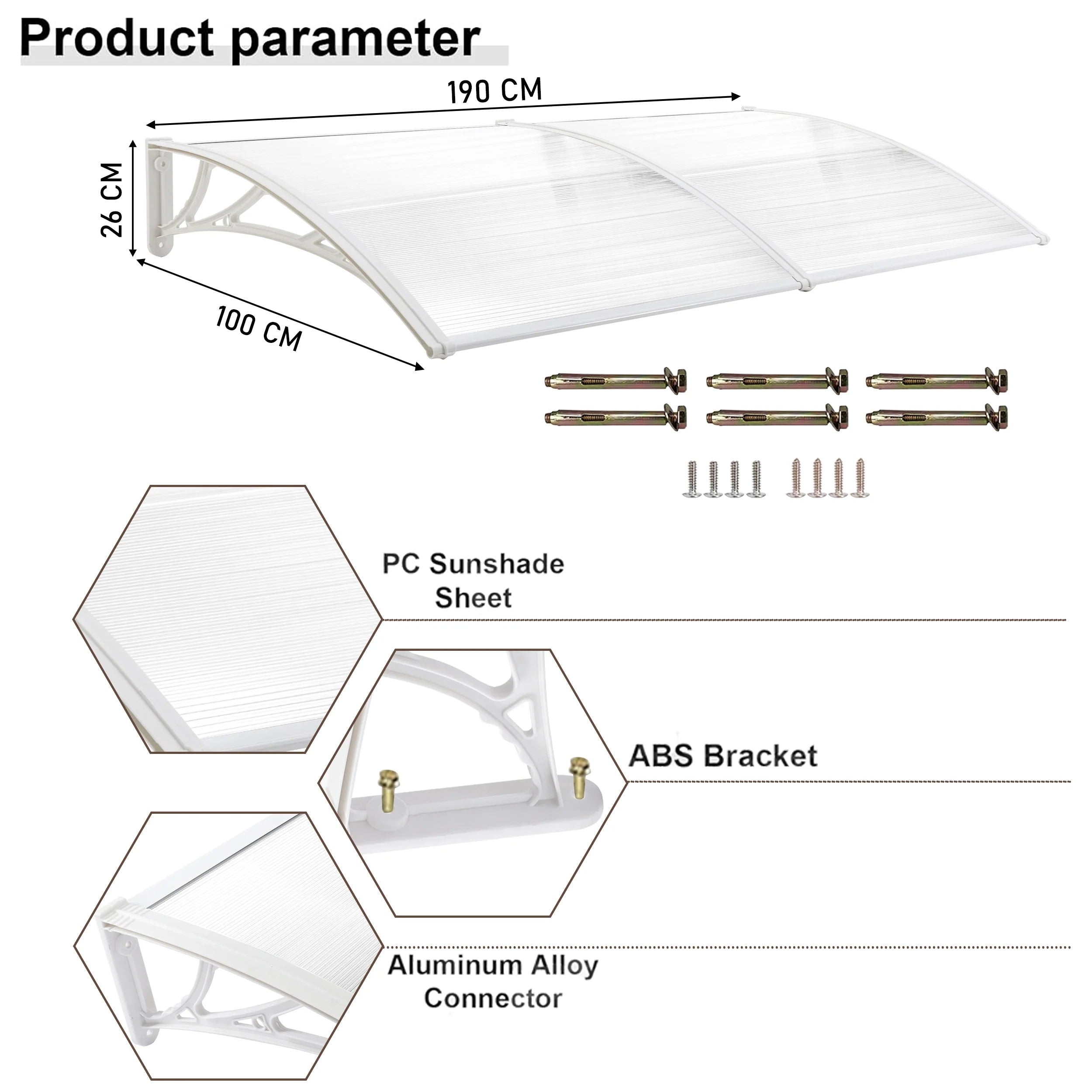 Waterproof Front Door Canopy