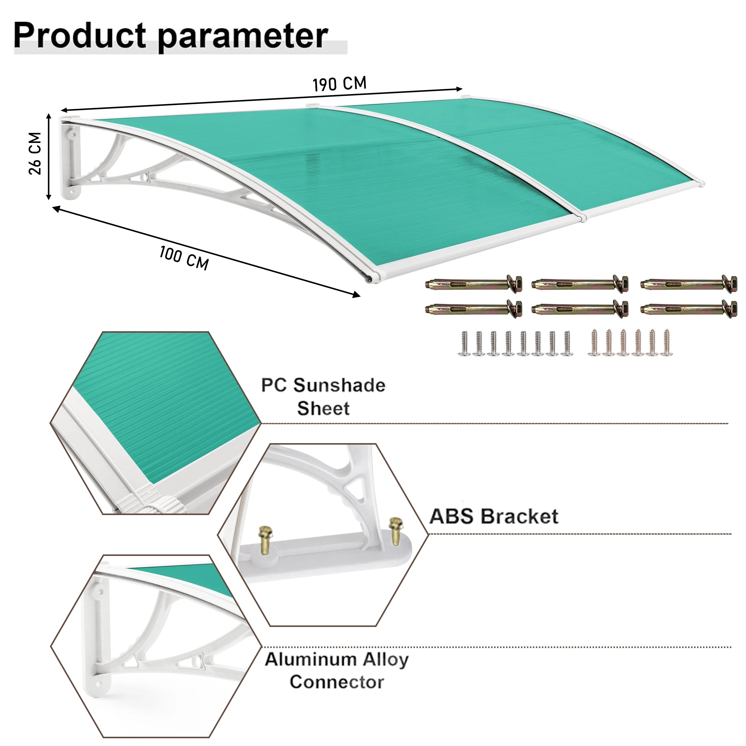 Waterproof Front Door Canopy