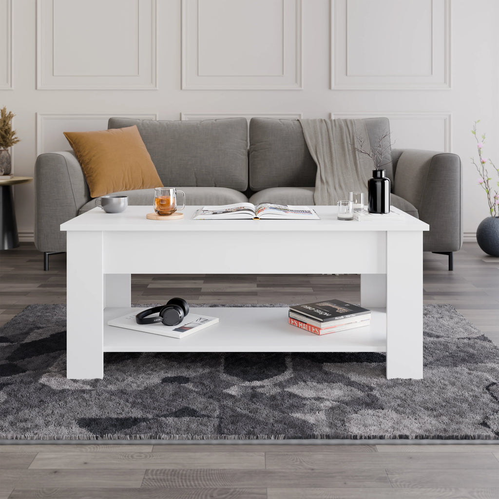 Lift Top Storage Coffee Table | Lift Up Modern Tea Table 120cm Wide