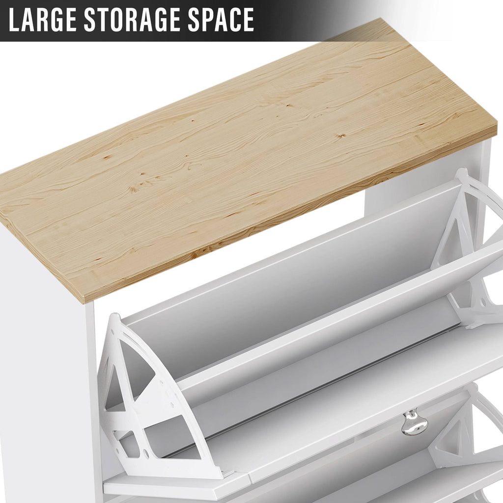 Shaker Shoe Cabinet For Hallway | Modern Shoe Storage Unit