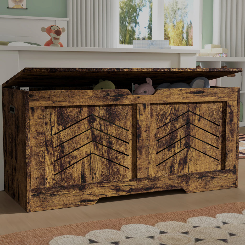 Large Toy Box - Bedding Blanket Box Storage Chest Trunk Bench
