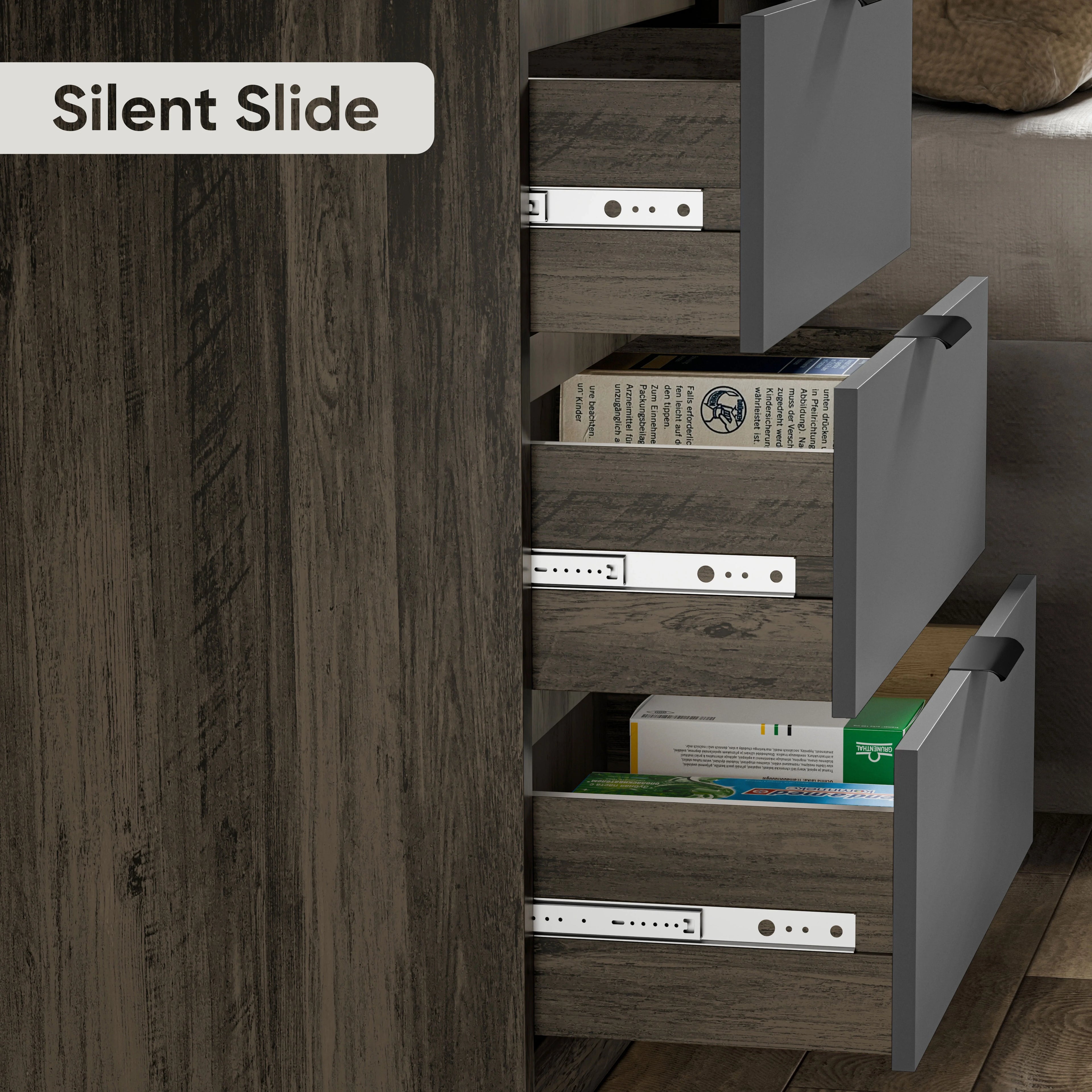 Skova 3 Drawer Chest of Drawers - Small Bedroom Drawers
