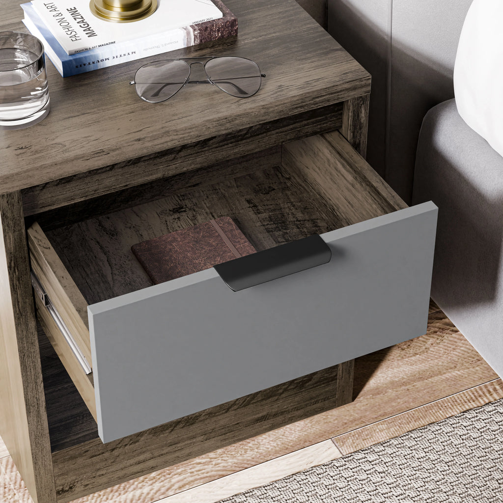 Skova 1 Drawer Bedside Table - Bedside Nightstand