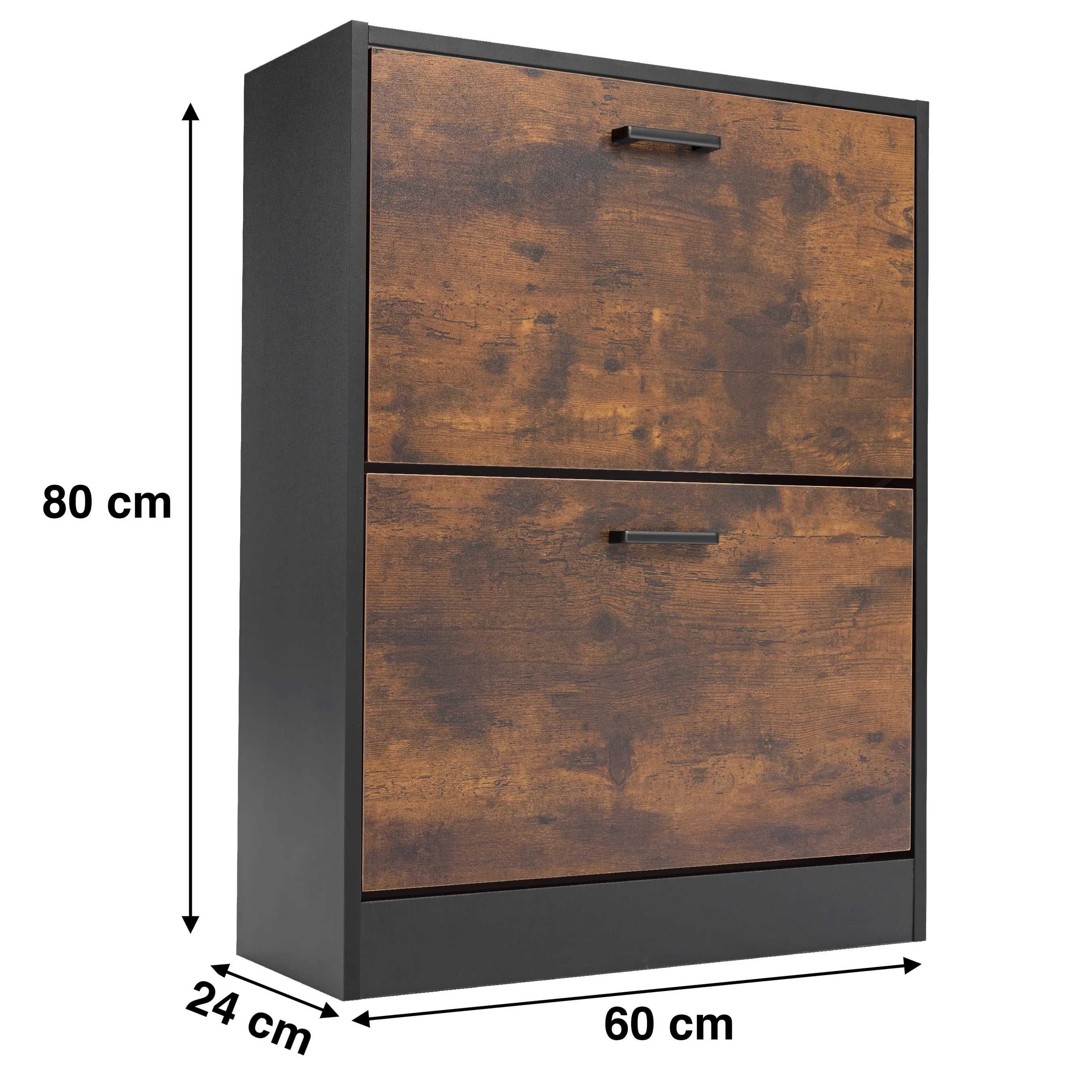 2 Door Slim Shoe Cabinet For Hallway | Small Shoe Storage