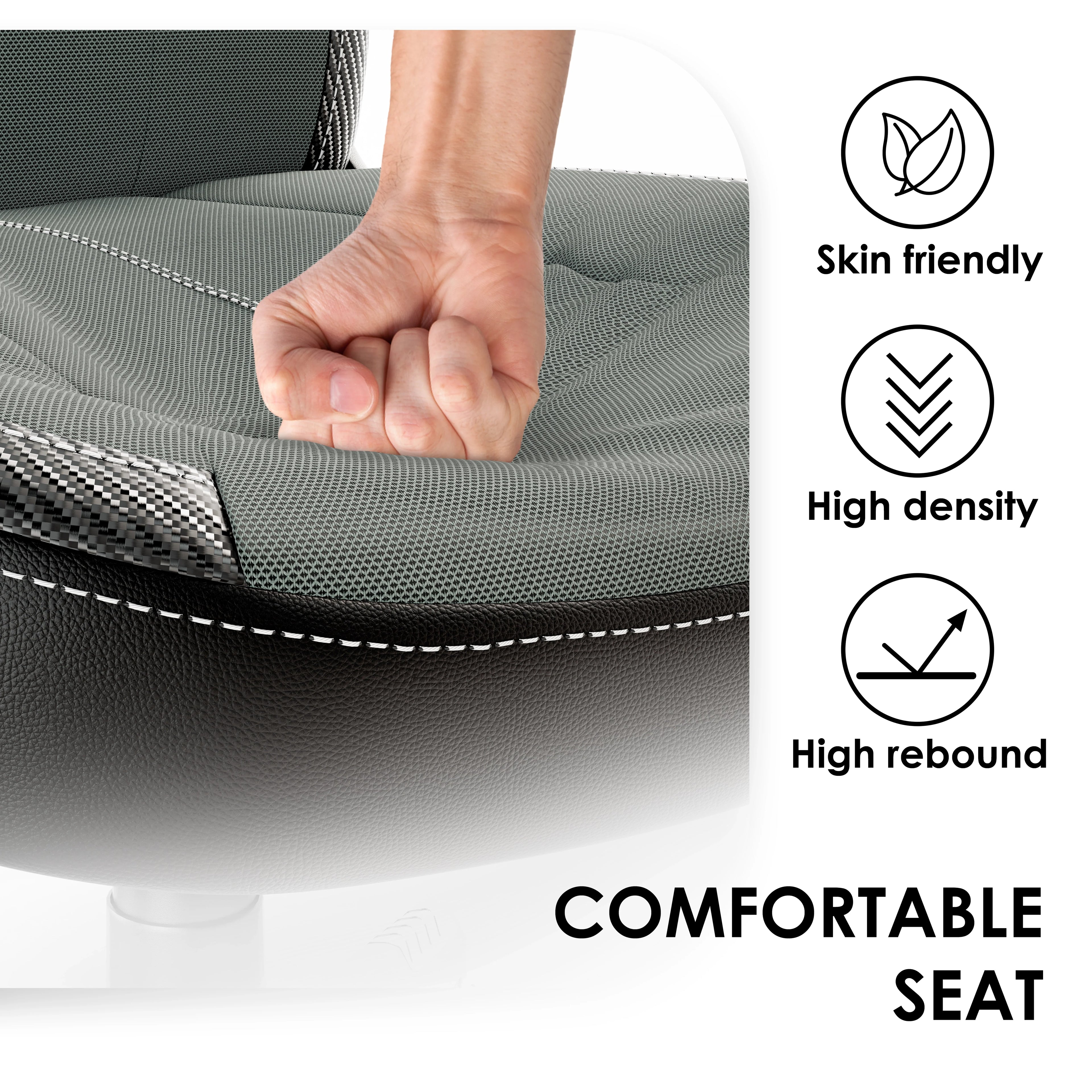 Xstriker Small Gaming Chair - Fabric PC Computer Desk Office Chair