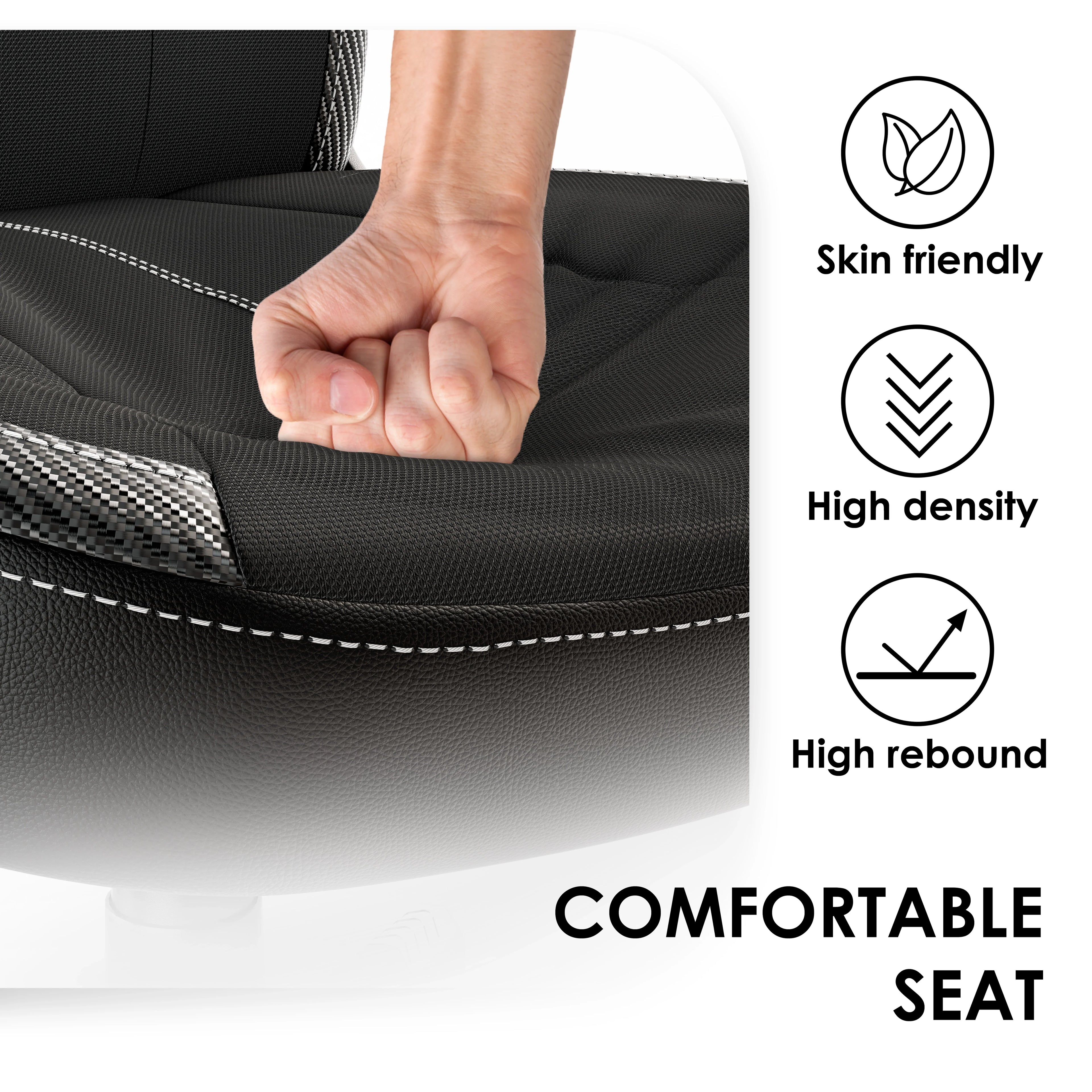 Xstriker Small Gaming Chair - Fabric PC Computer Desk Office Chair