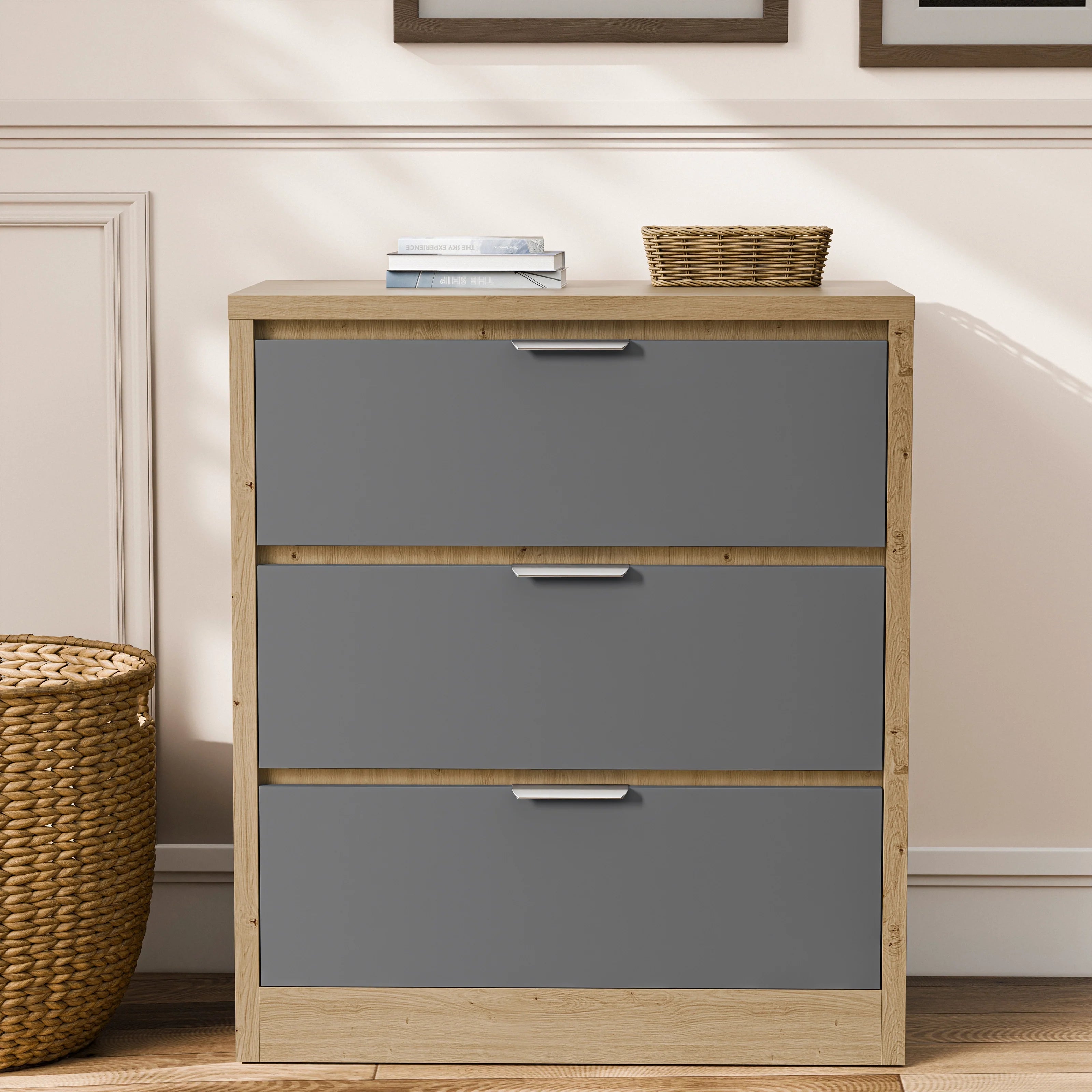 Skova 3 Drawer Chest of Drawers - Small Bedroom Drawers