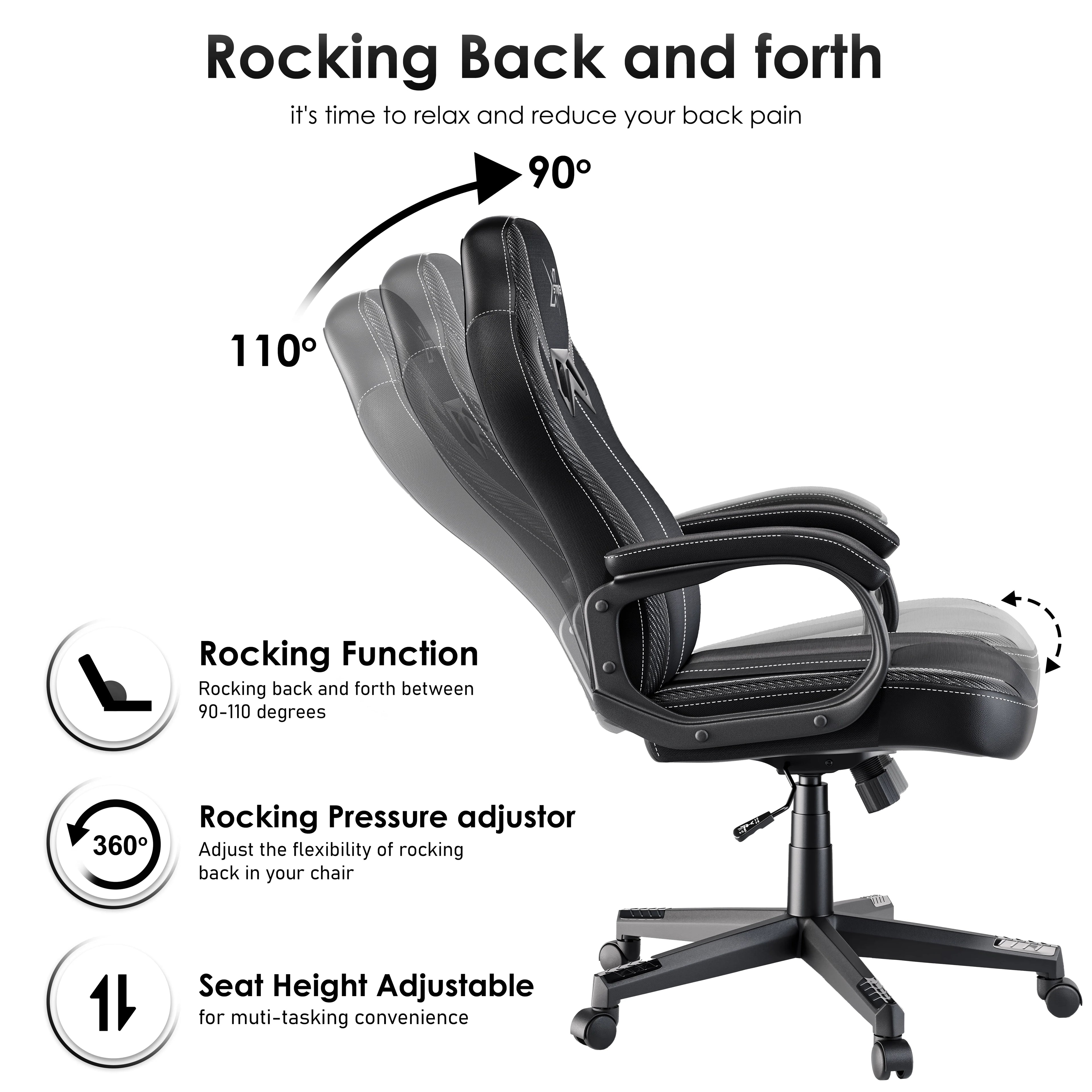 Xstriker Small Gaming Chair - Fabric PC Computer Desk Office Chair