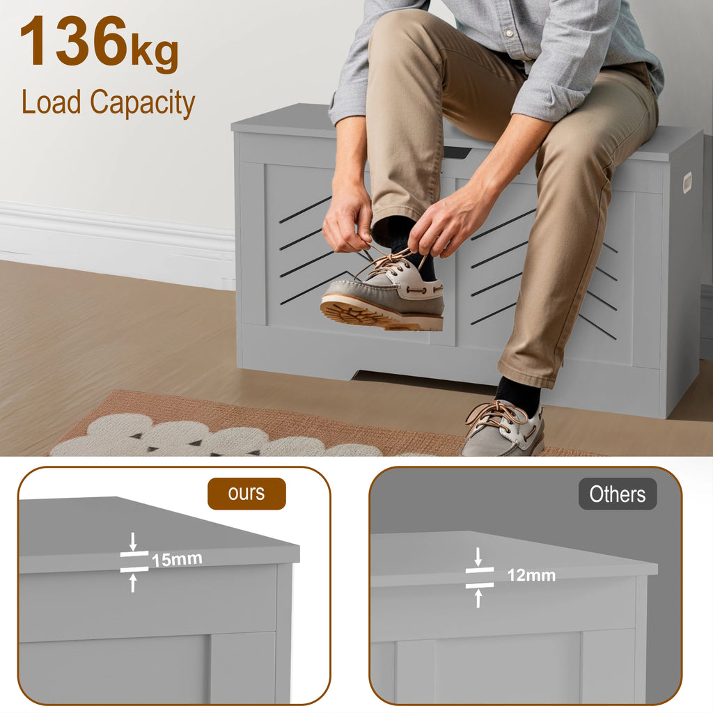 Large Toy Box - Bedding Blanket Box Storage Chest Trunk Bench
