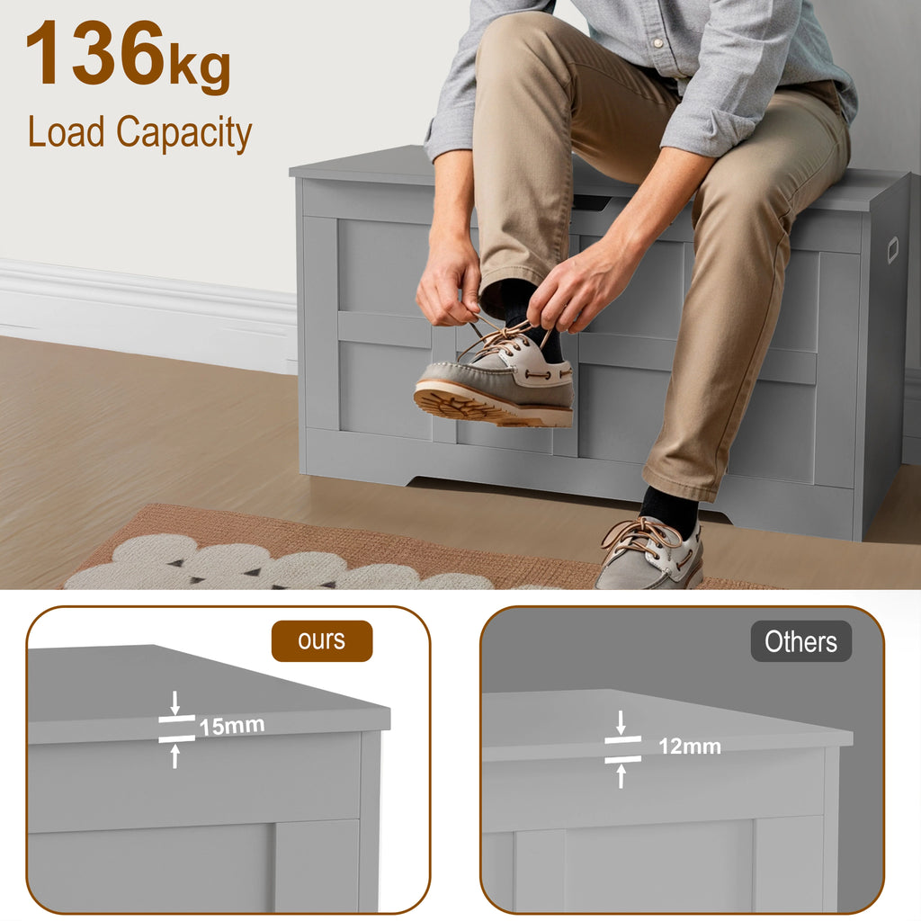 Kids Toy Box  – Shaker Blanket Box Bench Storage Chest Trunk