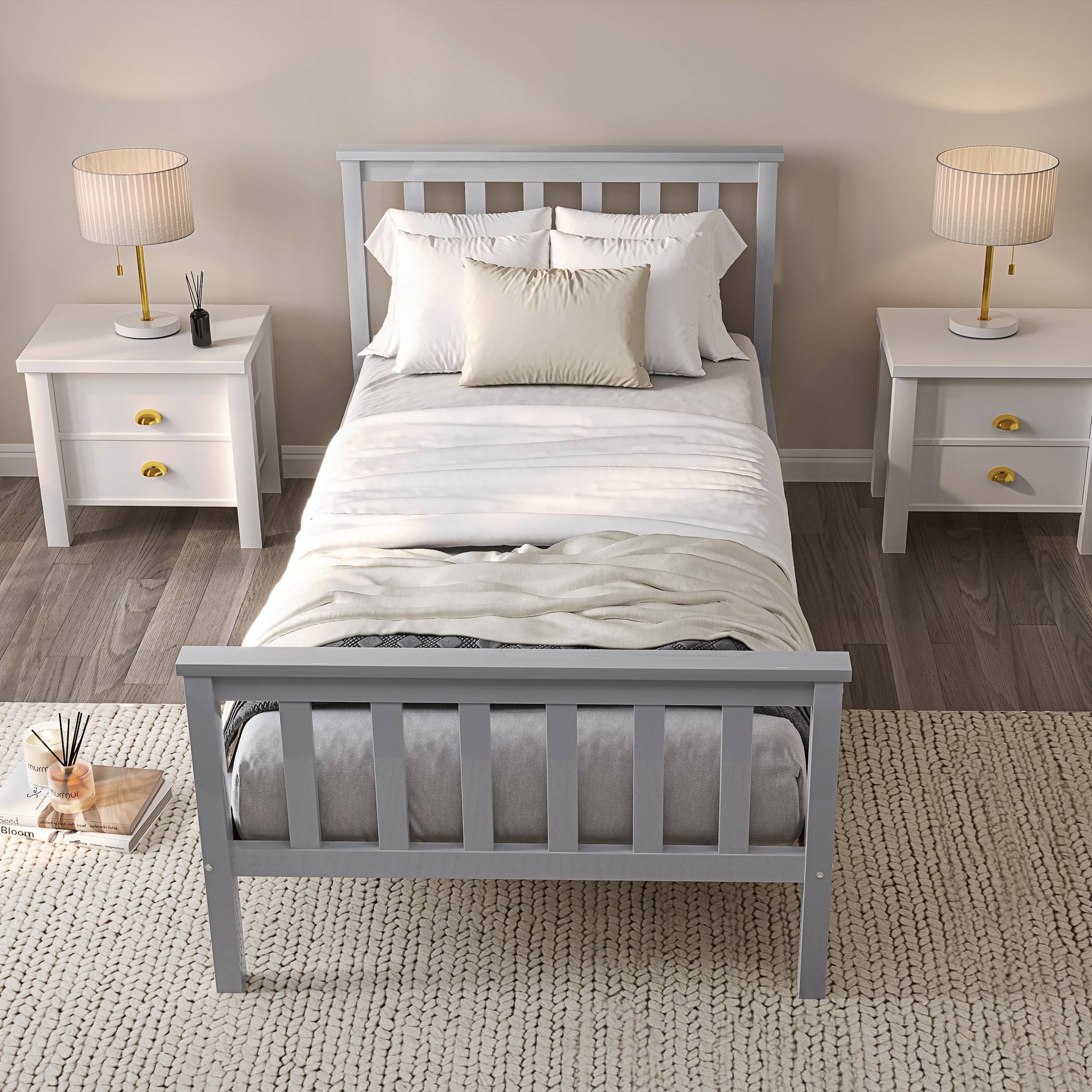 Single Wooden Bed Frame