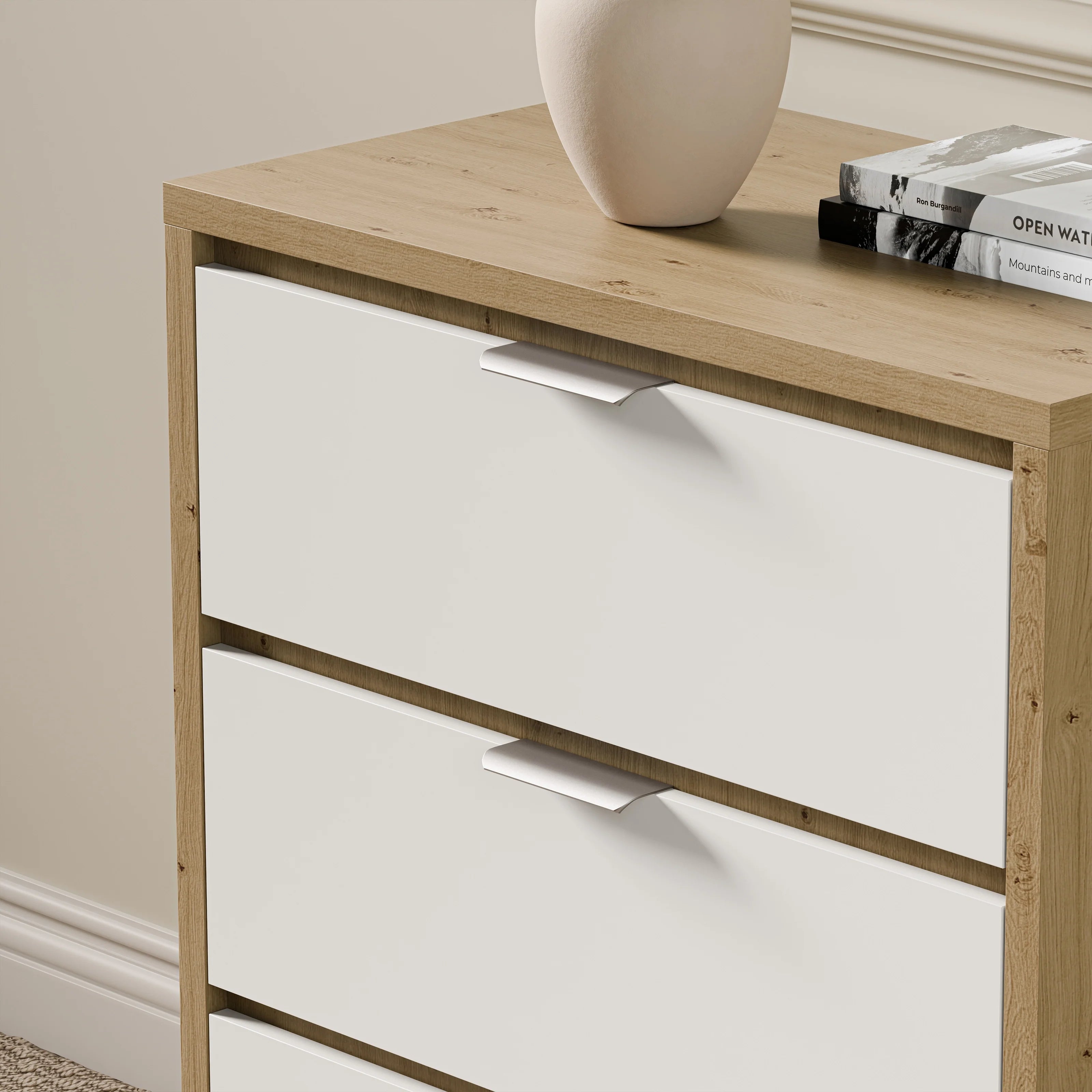 Skova 3 Drawer Chest of Drawers - Small Bedroom Drawers