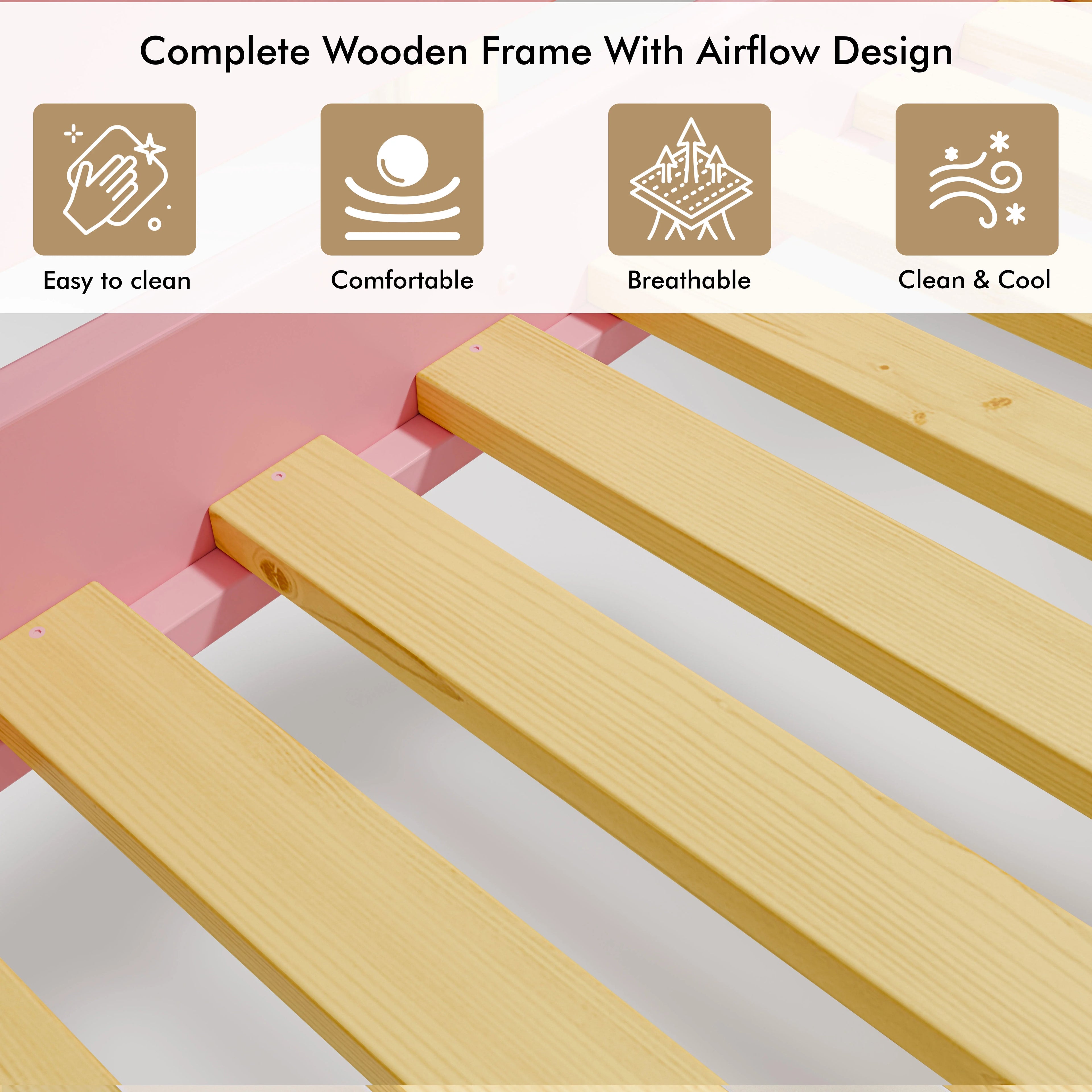 Bunk Bed With Desk - High Sleeper Loft Bed Frame For Kids