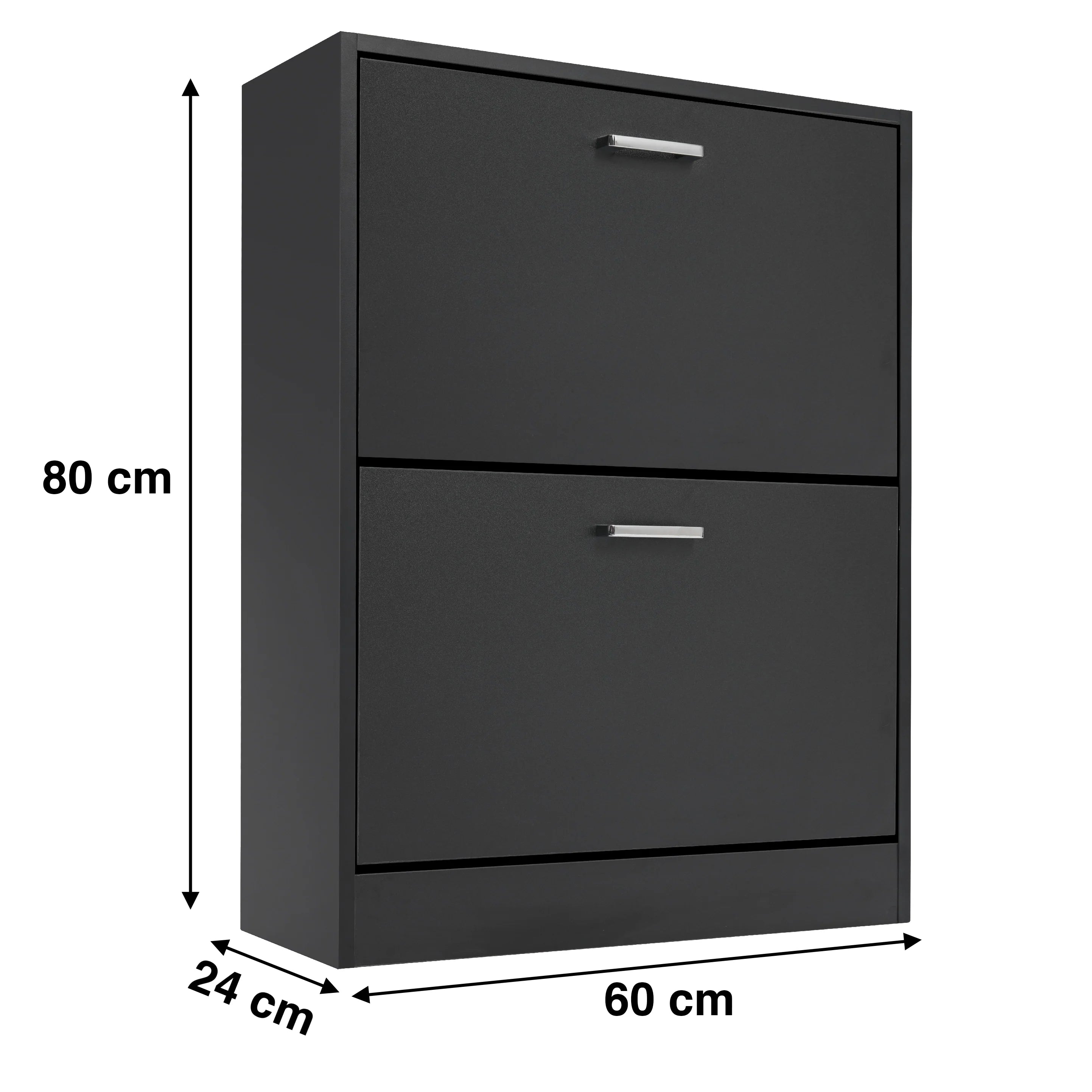 2 Door Slim Shoe Cabinet For Hallway | Small Shoe Storage