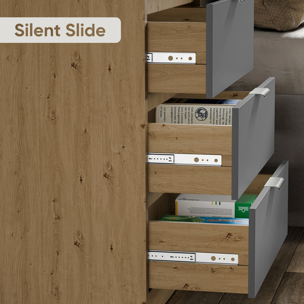 Skova 3 Drawer Chest of Drawers - Small Bedroom Drawers
