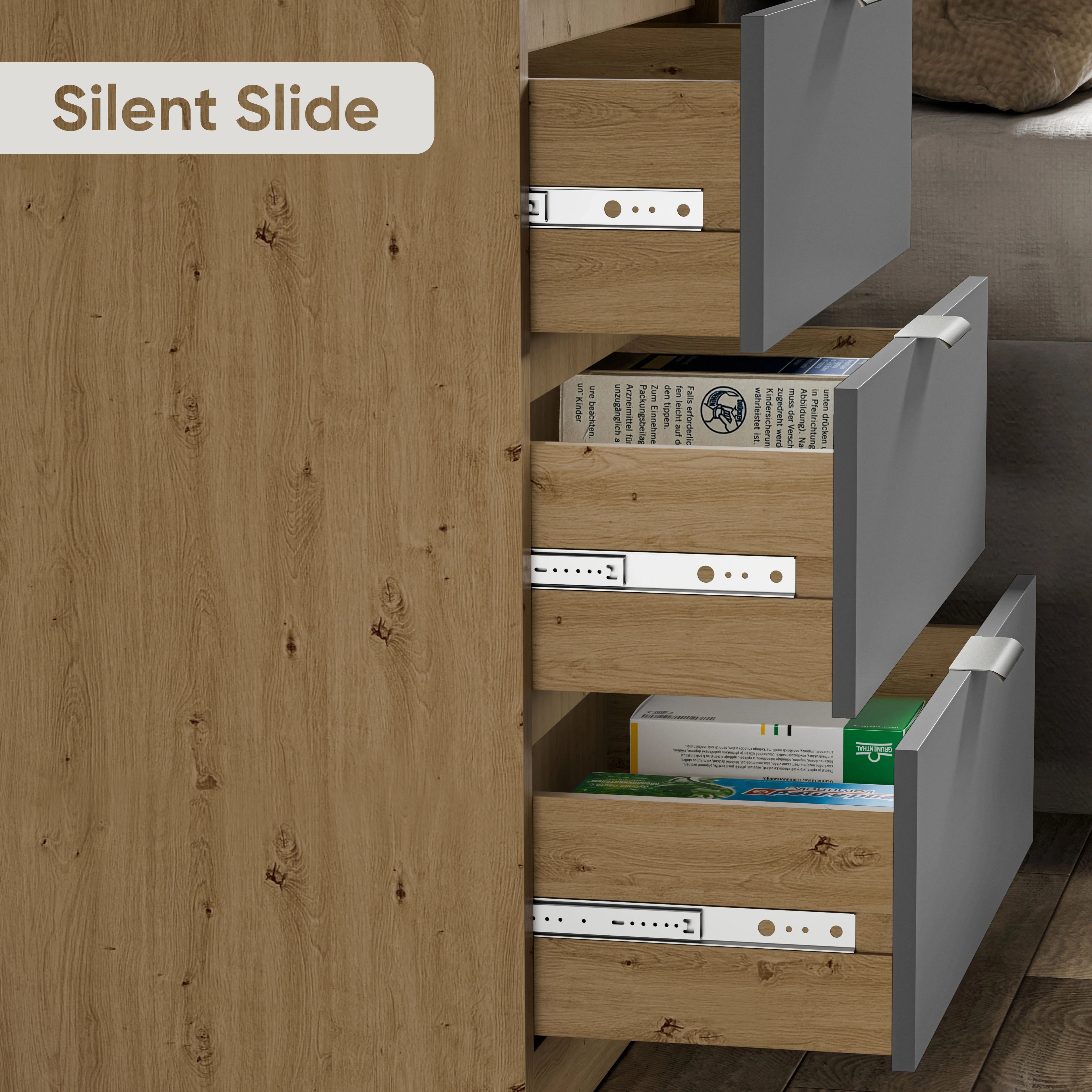 Skova 3 Drawer Chest of Drawers - Small Bedroom Drawers