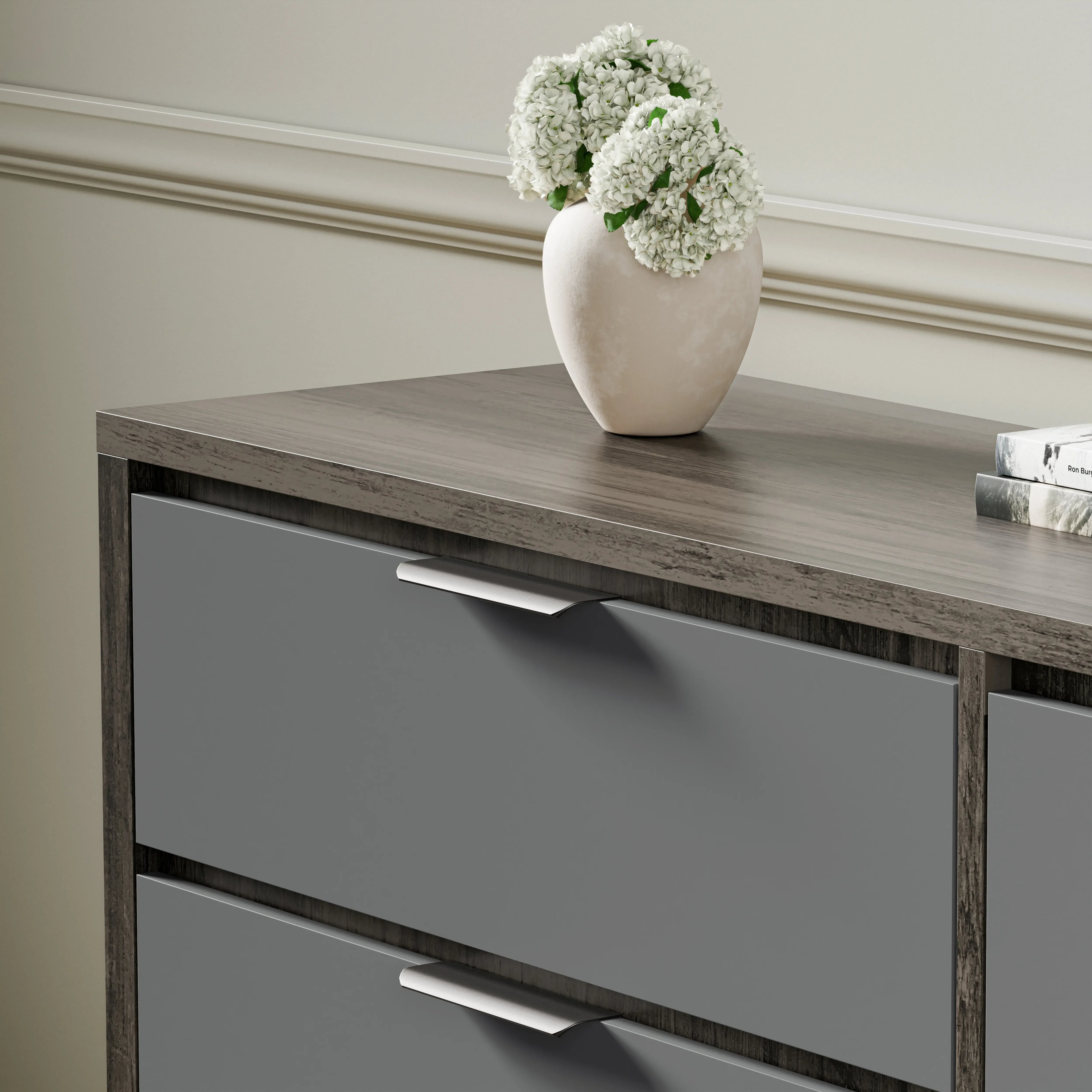Skova Large 6 Chest of Drawers - Wide Bedroom Dresser